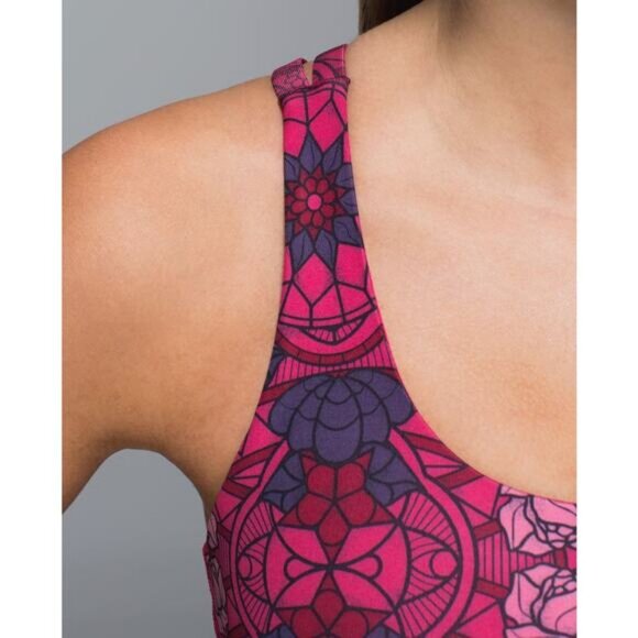 LULULEMON Energy Bra Size 6 Prisma Multi Guava Lava Boom Juice - Picture 2 of 7
